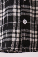 Black&white plaid button down shirt