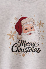 Grey christmas santa claus sweatshirt