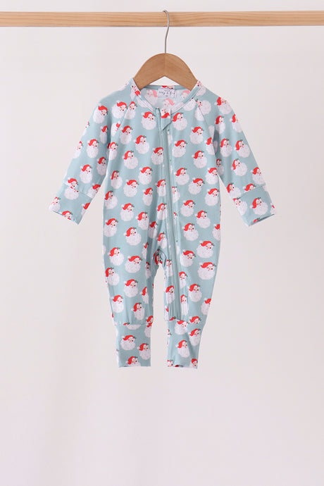 Sage santa claus bamboo romper