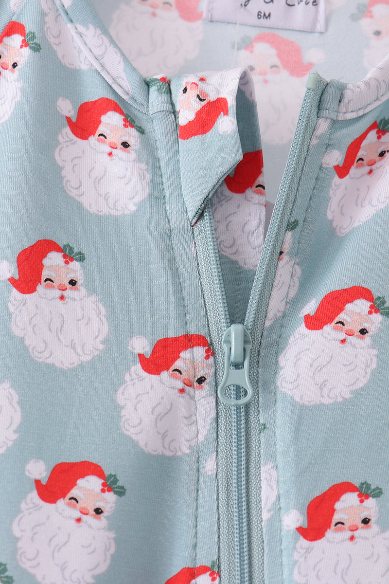 Sage santa claus bamboo romper