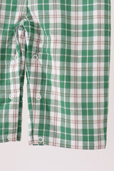 Green christmas tree truck embroidery plaid jonjon