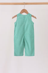 Green gingerbread embroidery gingham jonjon