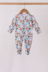 Blue milk cookie holly bamboo romper