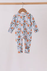 Blue milk cookie holly bamboo romper
