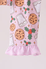 Pink milk cookie holly bamboo pajama set