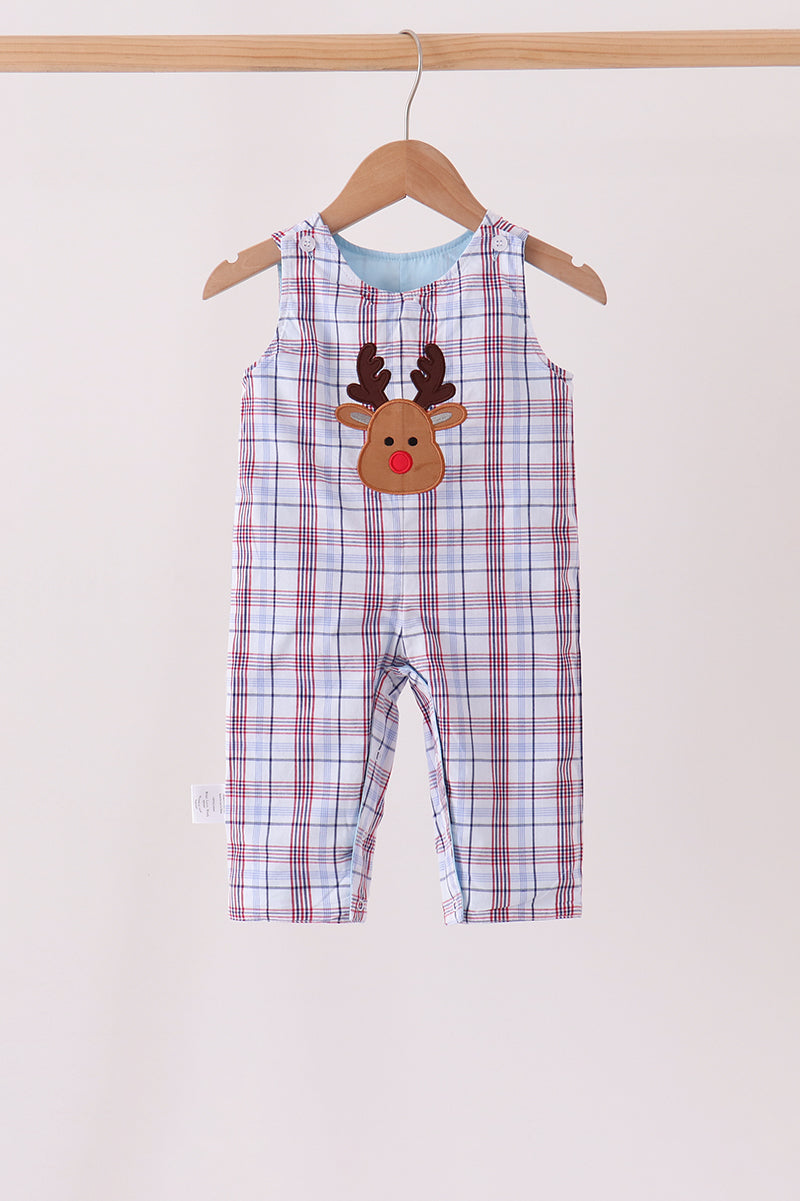 Blue plaid deer reversible jonjon