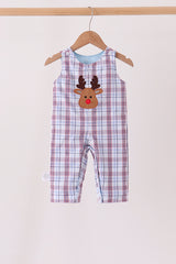 Blue plaid deer reversible jonjon