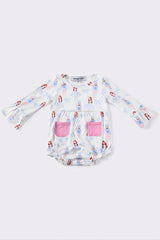 Pink ballet print girl bubble