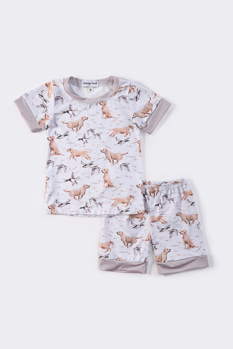 Dinosaur print boy set