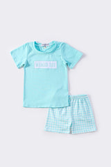 Mint MAMA'S BOY embroidery set