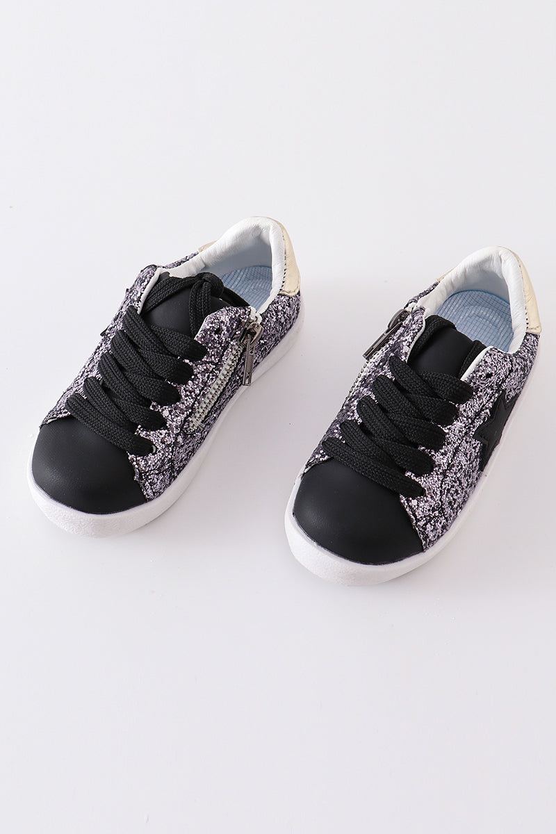Dark star glitter sneaker (toddler to big kids)
