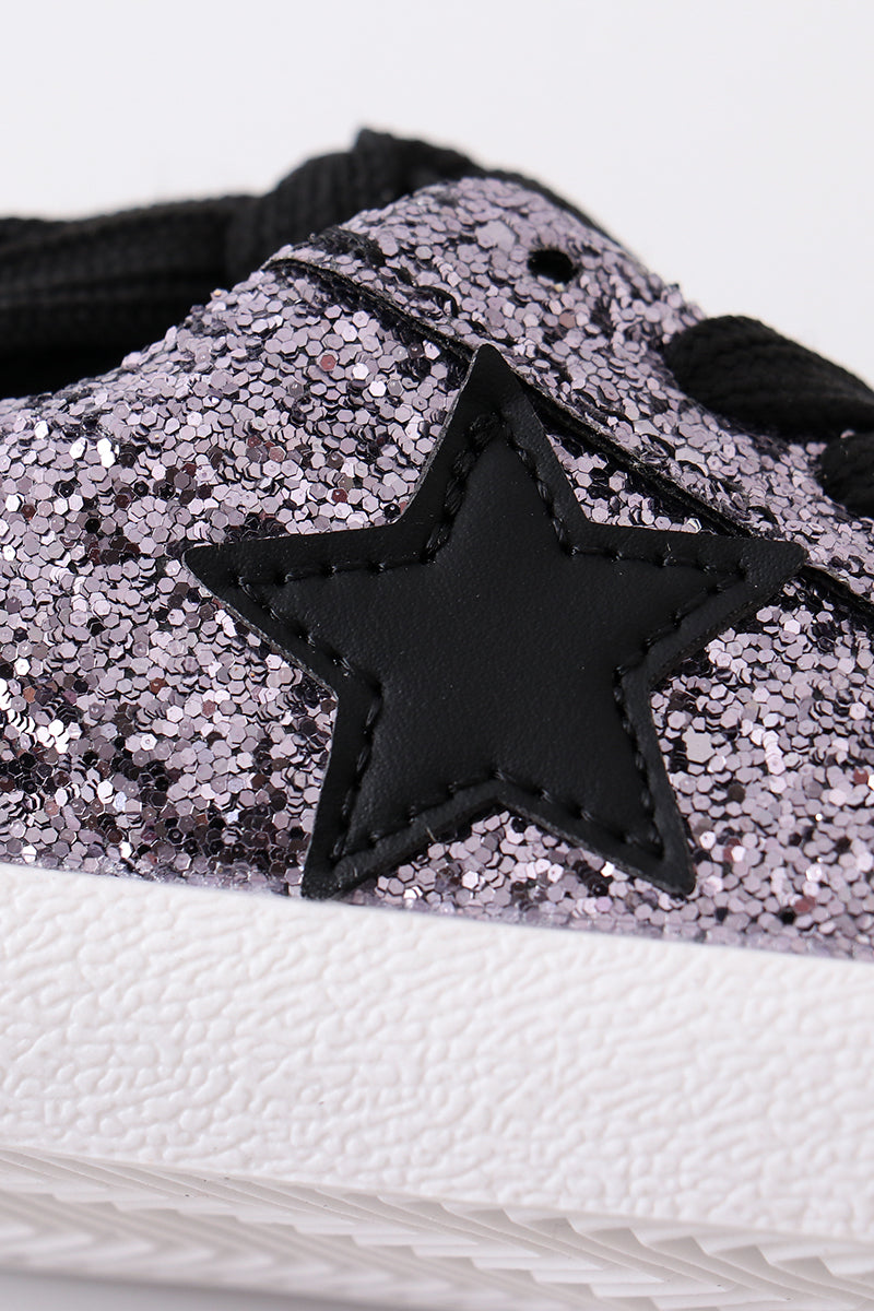 Dark star glitter sneaker (toddler to big kids)