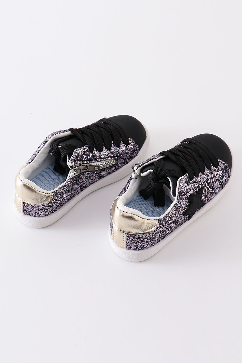 Dark star glitter sneaker (toddler to big kids)