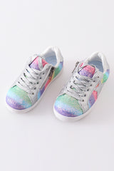 Rainbow star glitter sneaker (toddler to big kids)