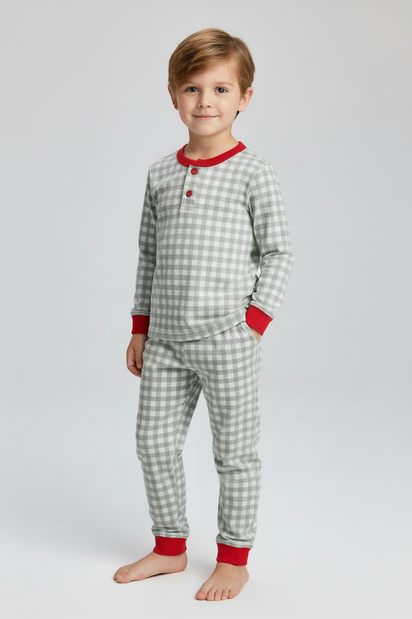 Sage gingham pajama set
