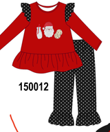 Red Milk Cookies French Knot Set
