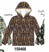 Brown Camouflage Raincoat