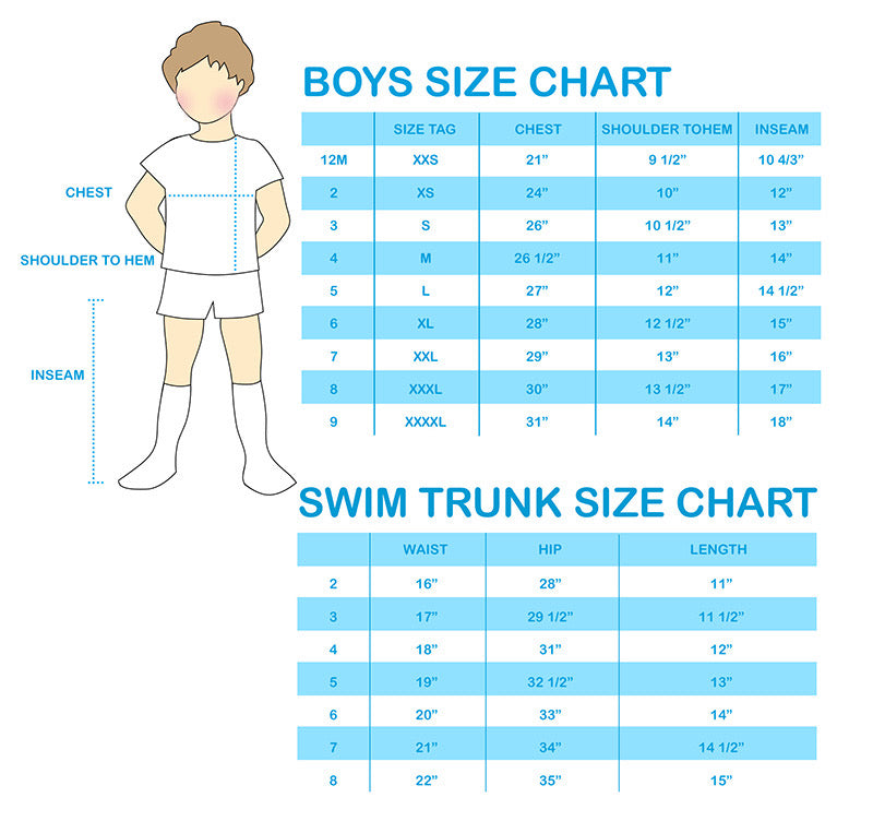 Boys shirt size 2024 chart by age